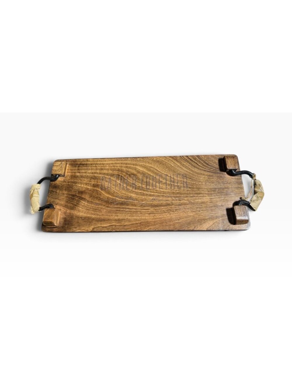Thirty-One Mango Wood Engraved "Gather Together" Charcuterie Wooden Board